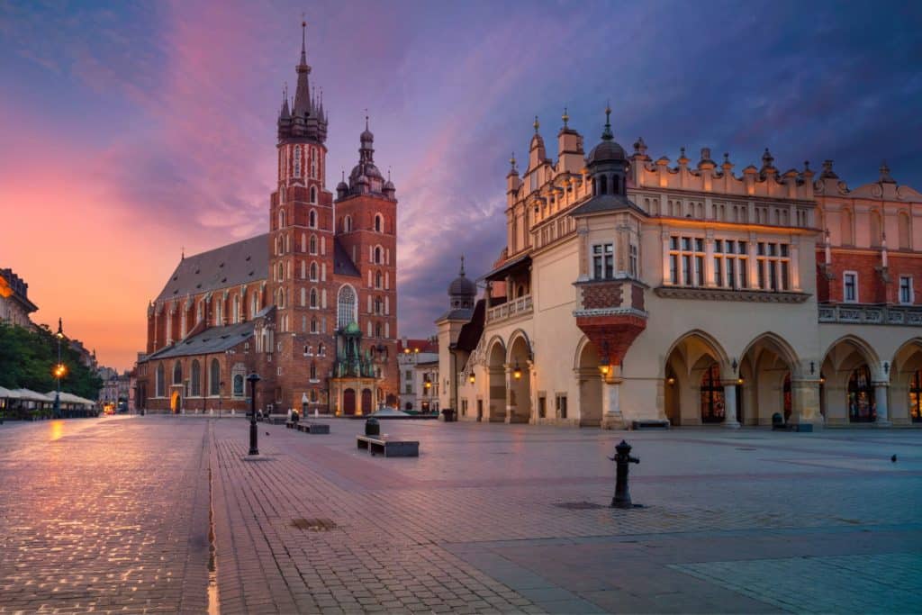 Church plaza krakow