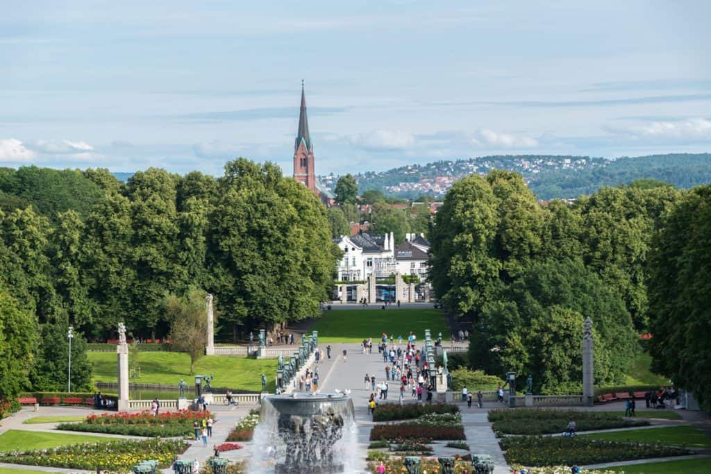 Green large park oslo